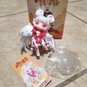 Rolife SURI Journey to the West Blind Box Series: White-Furred Jade Mouse Figure